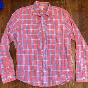 Faherty men’s linen button down shirt